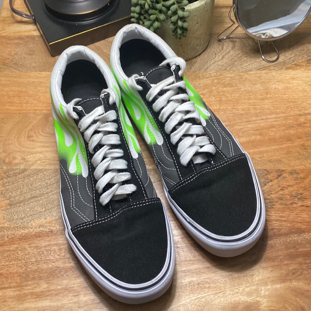 Men Flame Old Skool Vans